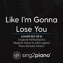 Sing2Piano - Like I m Gonna Lose You Lower Key of B Originally Performed By Meghan Trainor John Legend Piano Karaoke…