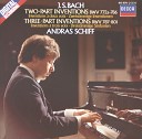 Andr s Schiff - J S Bach 15 Three part Inventions BWV 787 801 No 11 in G minor BWV…