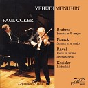 Yehudi Menuhin, Paul Coker - Violin sonata No. 1 in G Major, Op. 78: III. Allegro molto moderato