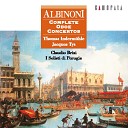 I Solisti di Perugia Claudio Brizi Thomas Inderm hle Linda di… - Concerto for Oboe Solo Strings and Basso Continuo in G Minor Op 9 No 8 II…