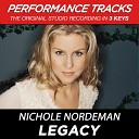 Nichole Nordeman - Legacy Performance Track In Key Of D With Background…