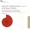 Academy of Ancient Music Christopher Hogwood - Haydn Symphony in B flat H I No 35 3 Menuet Un poco…