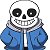 Sans the comic skeleton