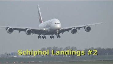 Plane spotting at Schiphol Amsterdam Airport #2 Full HD