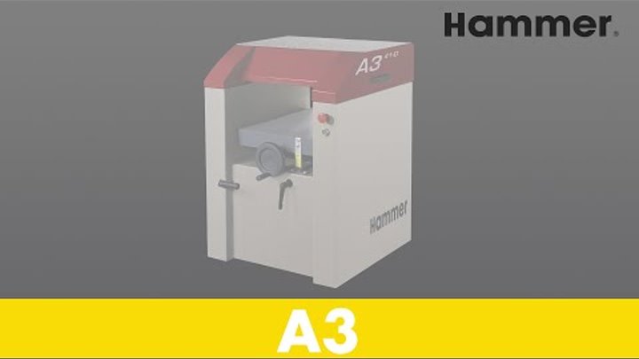 HAMMER® - A3 26 - 3-Messer Automatikwelle Messerwechsel