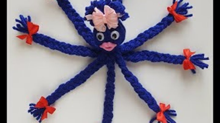 How to Make a Pom Pom Octopus 🐙 Woolen Crafts 🐙 Sewing Hacks