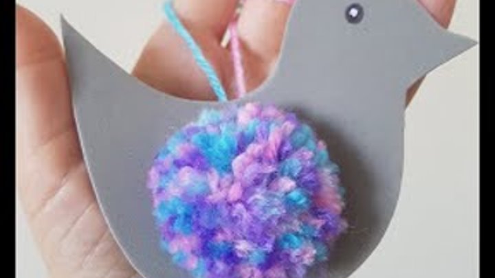 #Shorts : DIY Pom Pom Bird and Foamiran