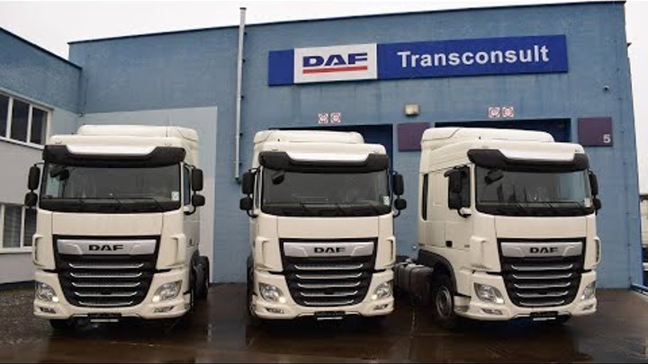 Очередная отгрузка трёх тягачей DAF XF 480 FT от Трансконсалт Сервис