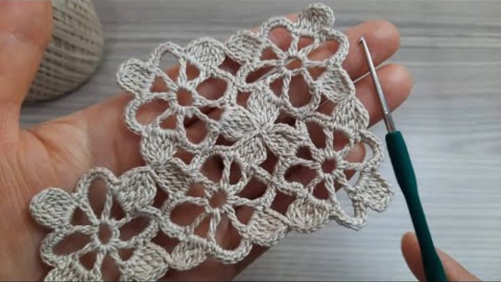 Very Very Easy Beautiful Flower Crochet Pattern knitting Online Tuto ...