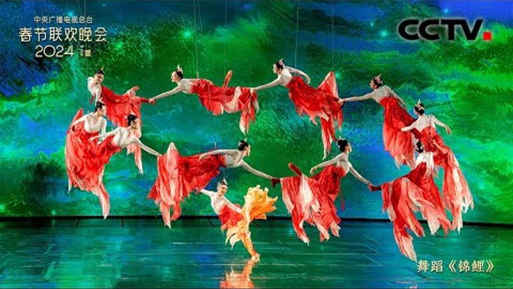 [2024央视春晚]舞蹈《锦鲤》 演唱：周深 领舞：华宵一（字幕版）|CCTV春晚