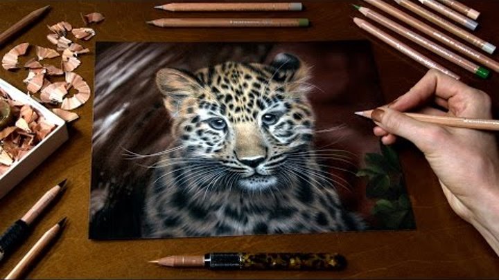 Рисуем маленького леопарда