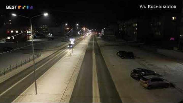 Освещение улицы Космонавтов в городе Ангарске