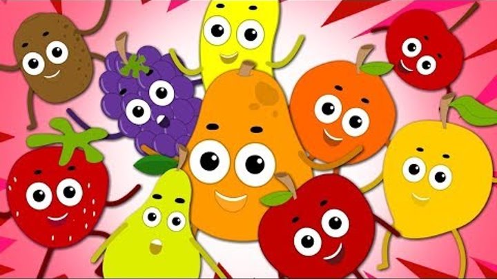 Learn Colors & Fruits Name for Kids with colors song- kids vocab ...