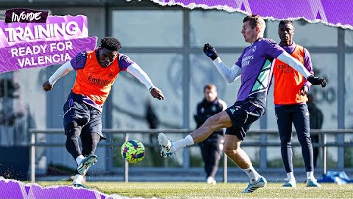 AMAZING GOALS IN TRAINING BEFORE REAL MADRID vs VALENCIA