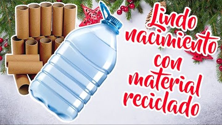 2 Ideas Navideñas Fantásticas  con ROLLOS DE PAPEL y GARRAFA PET Sup ...