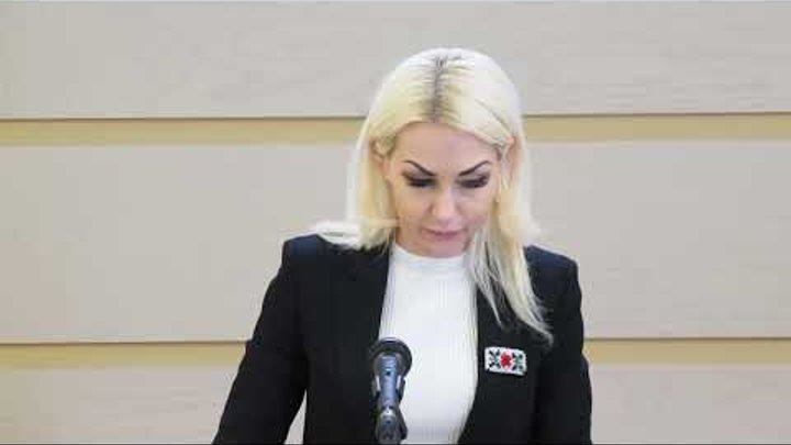 Briefing de presă al deputatei Marina Tauber, Fracțiunea Partidului ȘOR