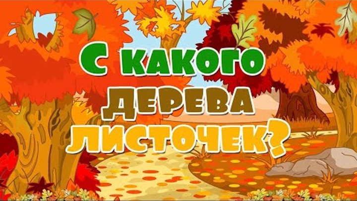 Обучающий мультик для детей  С какого дерева листочек