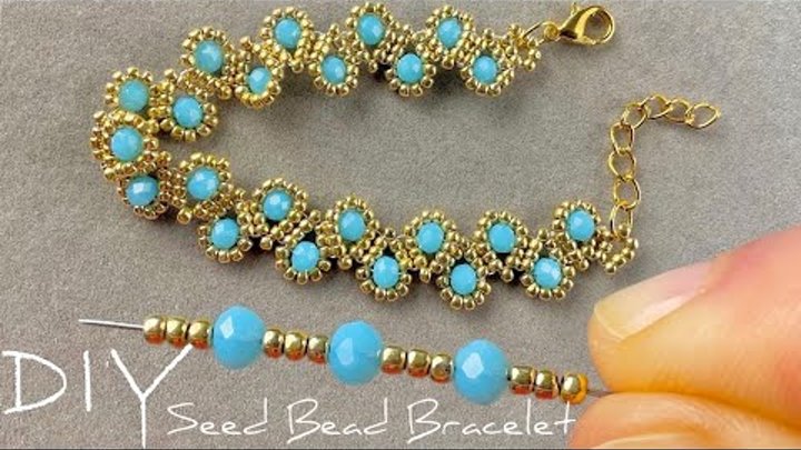 Easy Beaded Bracelet Tutorial: Seed Bead Jewelry Making Tutorials