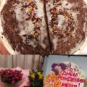 Фотография "Всем спасибо за поздравления! Самый дорогой подарок от Алины, торт своими руками 😍🤗😘 #семьяаверьяновых "