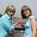 Фотография "Моя супруга Лена и дочь Евгения, лето 2007 Москва."