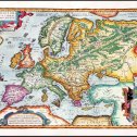 Фотография "Античная Европа. Карта составлена в 1595 году признанным картографом А. Ортелиусом. Русь = огромная Скифия."