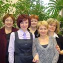 Фотография "На работе с подругами (слева-направо): Елена Дорофеева, я, Светлана Баглай, Ирина Рыбкина, Елена Митина."