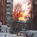 Фотография "Вчера , 14.01.2024 г., у нас, в Самаре, был такой закат, как пожар смотрится."