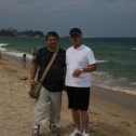 Фотография "Корея. Японское море. С университетским другом. август 2007 г."