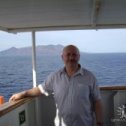 Фотография "я на фоне одного из греческих островов"