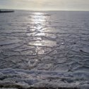 Фотография "Замёрзшее Чёрное море 06.02.2012г. .  Очень редкое природное явление."