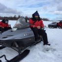 Фотография "Финляндия, отмахали 100 км на снегоходах с перерывом на рыбалку!"