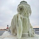 Фотография "Lake Michigan and Lake Erie."