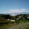 Фотография "Вид на озеро Иссык-Куль с Каракола"