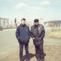 Фотография "Апрель 2001 г. Братск. С коллегой по работе."