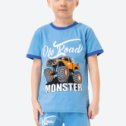 Фотография "Хлопковый летний костюм для мальчика Bonito
Арт.: BK0005FSHM
Цена: 540 руб.
Размер: 4, 5, 7, 8
Состав: 100% хлопок
Цвет: голубой.monster
Материал: Кулирная гладь"