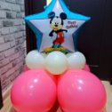Фотография "airy_fairy_tale:Композиция на стойке из воздушных шаров для маленькой именинницы.🤗
#воздушныешары
#воздушныешарывитебс
#крмпозицииизвоздушныхшаров"