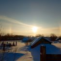 Фотография "Солнышко поднимайется с двух сторон зимняя радуга"