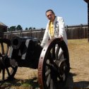 Фотография "Единственная оставшееся русская крепость в Америке (Fort Ross). С этой пушки стреляют раз в год на праздник. Ах, мне бы пороху немного и ... 
"