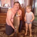 Фотография "Мы с внуком ловим рыбу"