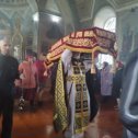 Фотография "Великая Пятница, крестный ход с выносом Плащаницы вокруг храма с. Роженцово"