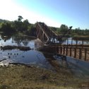 Фотография "Ж/д мост на р. Снов, бывшая линия Унеча-Углы Завод.. Было, но стало.."