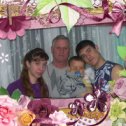 Фотография "Муж и внуки Аня, Аёша и Егорка."