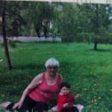Фотография "Мы с внучком на прогулке.. Парк комсомолькое озеро"