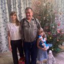 Фотография "Любимый папа с внучками"
