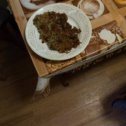 Фотография "Драники по русски, картошкавместе с фаршем мясо  желательно свинина,  картошку  через мясорубку "