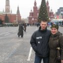 Фотография "Декабрь_2007. Красная площадь. Я и моя любимая т. Таня"