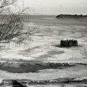 Фотография "Вид на реку и проруб, апрель, конец 1960-х"