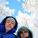 Фотография "С мамой на лыжах! "