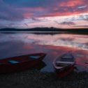 Фотография "Закат на озере Зюраткуль"