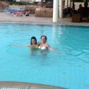Фотография "Мои любимые девочки нежатся в бассейне)))
(Кипр, Айа-Напа, август 2008г.)"